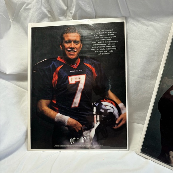 Got Milk? Magazine Advertisements Denver Broncos John Elway Terrell Davis - Picture 2 of 5
